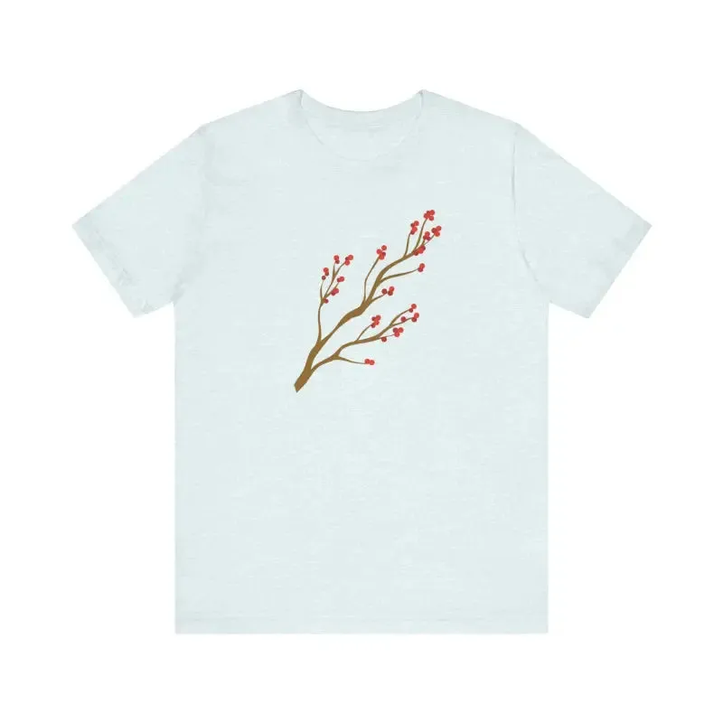 Standout Jersey Short Sleeve Red Flower Tee