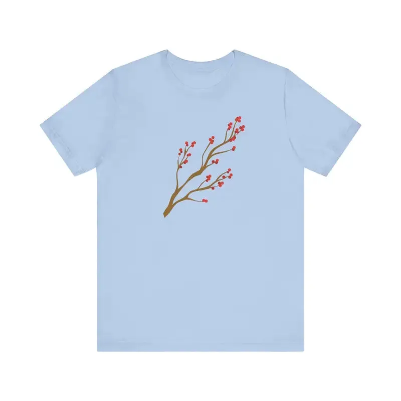 Standout Jersey Short Sleeve Red Flower Tee