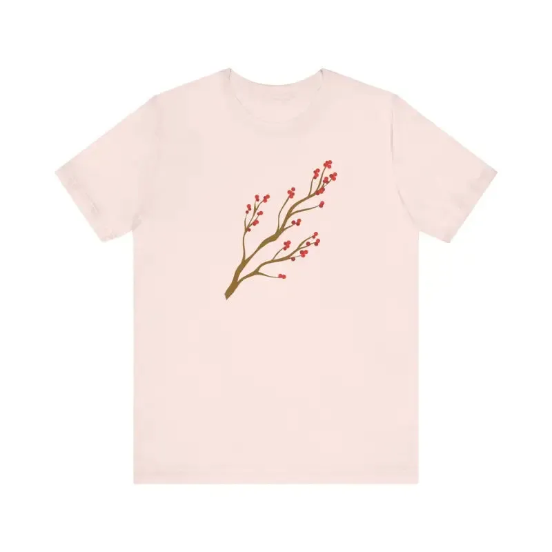 Standout Jersey Short Sleeve Red Flower Tee