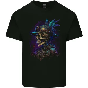 Steampunk Skull Pirate Mens Light Cotton T-Shirt