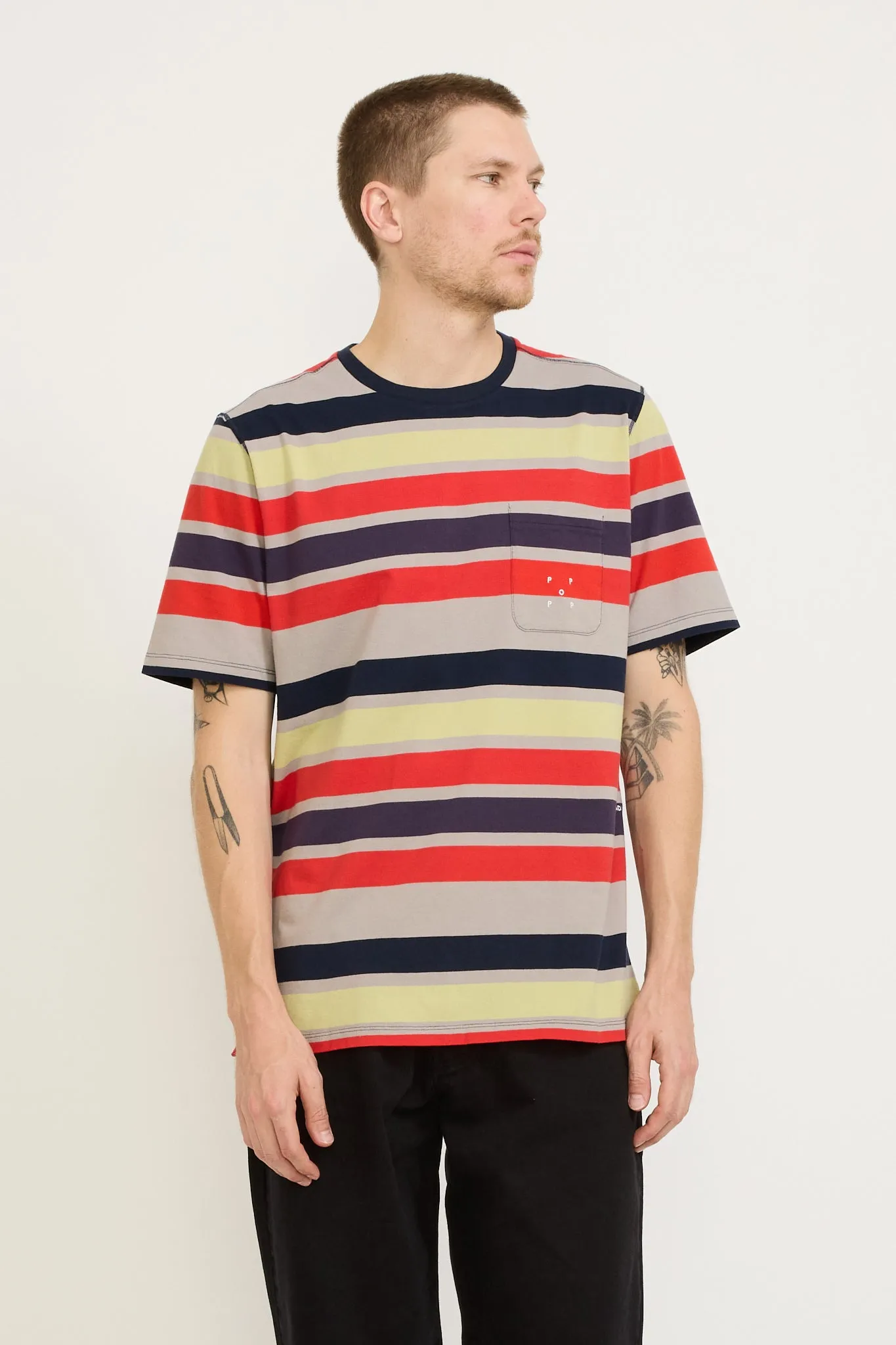 Striped Pocket T-Shirt Multicolour