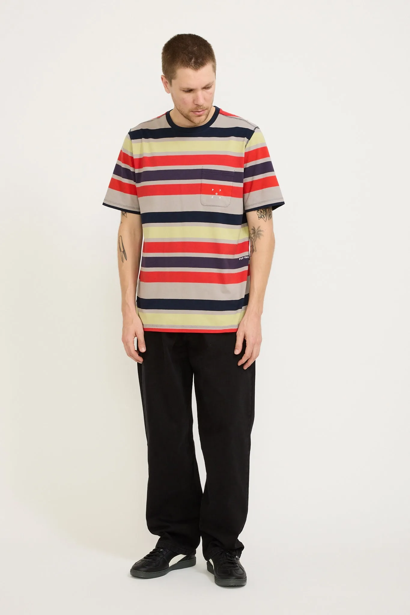 Striped Pocket T-Shirt Multicolour