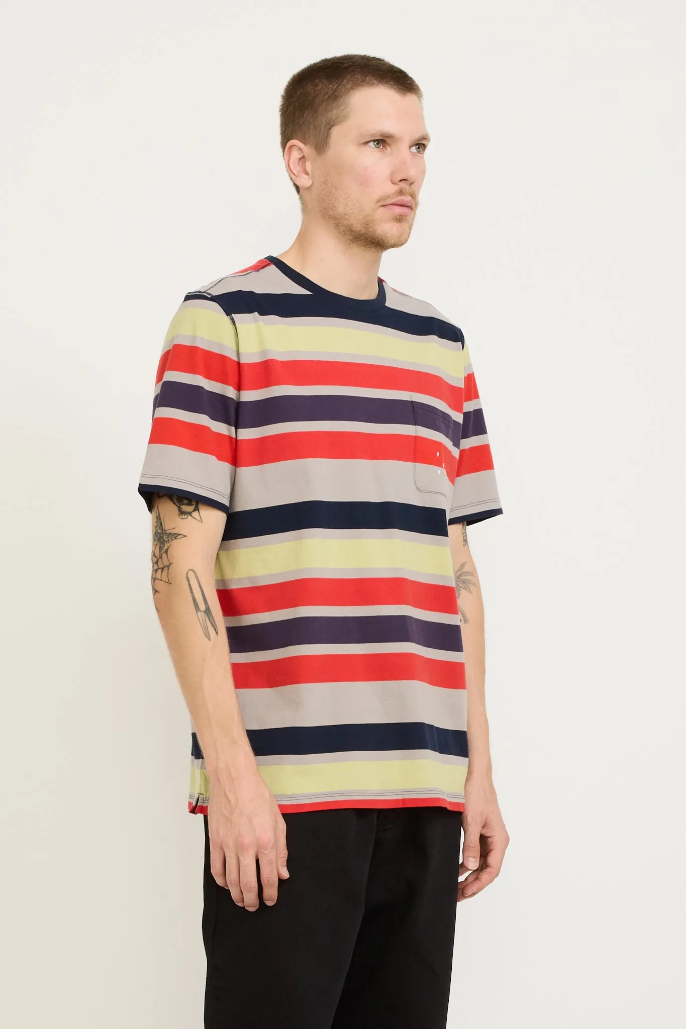 Striped Pocket T-Shirt Multicolour