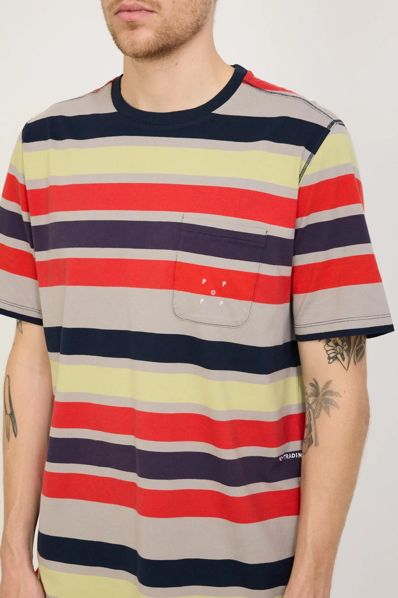 Striped Pocket T-Shirt Multicolour
