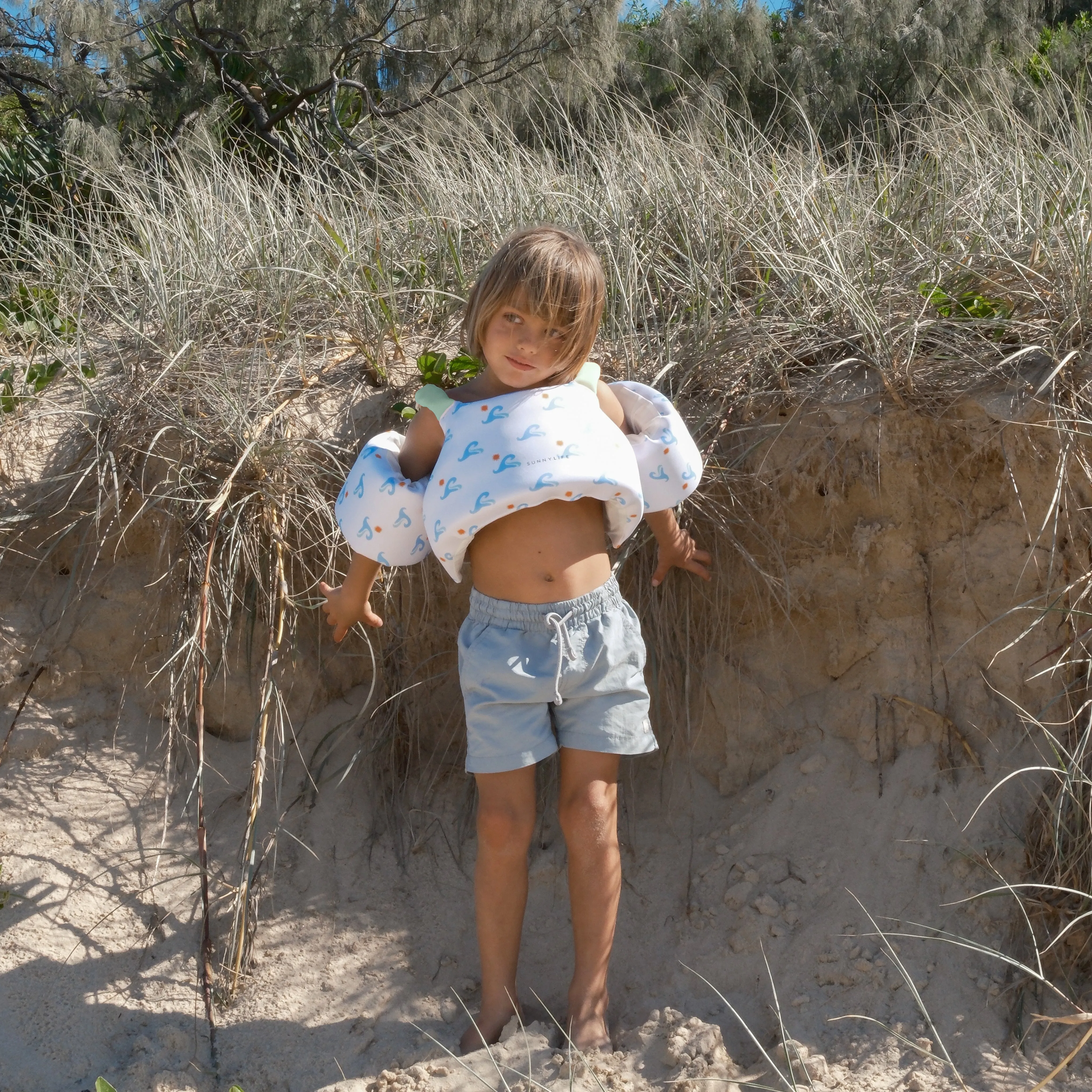 SUNNYLiFE Floatie Jacket Sid The Seagull Blue Wave
