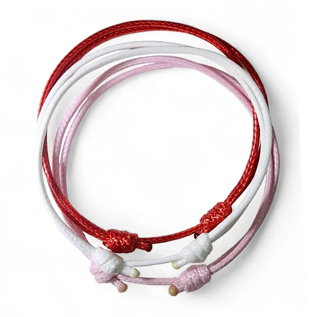 Sunset Glow Trio - Triple Cord Bracelet Set