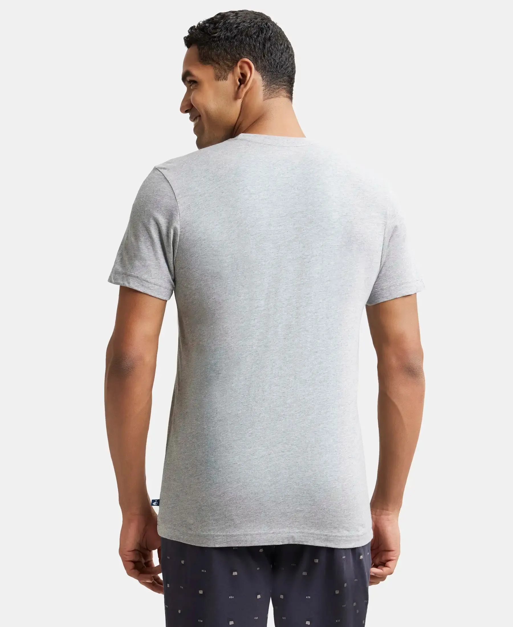 Super Combed Cotton Half Sleeved Inner T-Shirt - Grey Melange