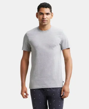 Super Combed Cotton Half Sleeved Inner T-Shirt - Grey Melange