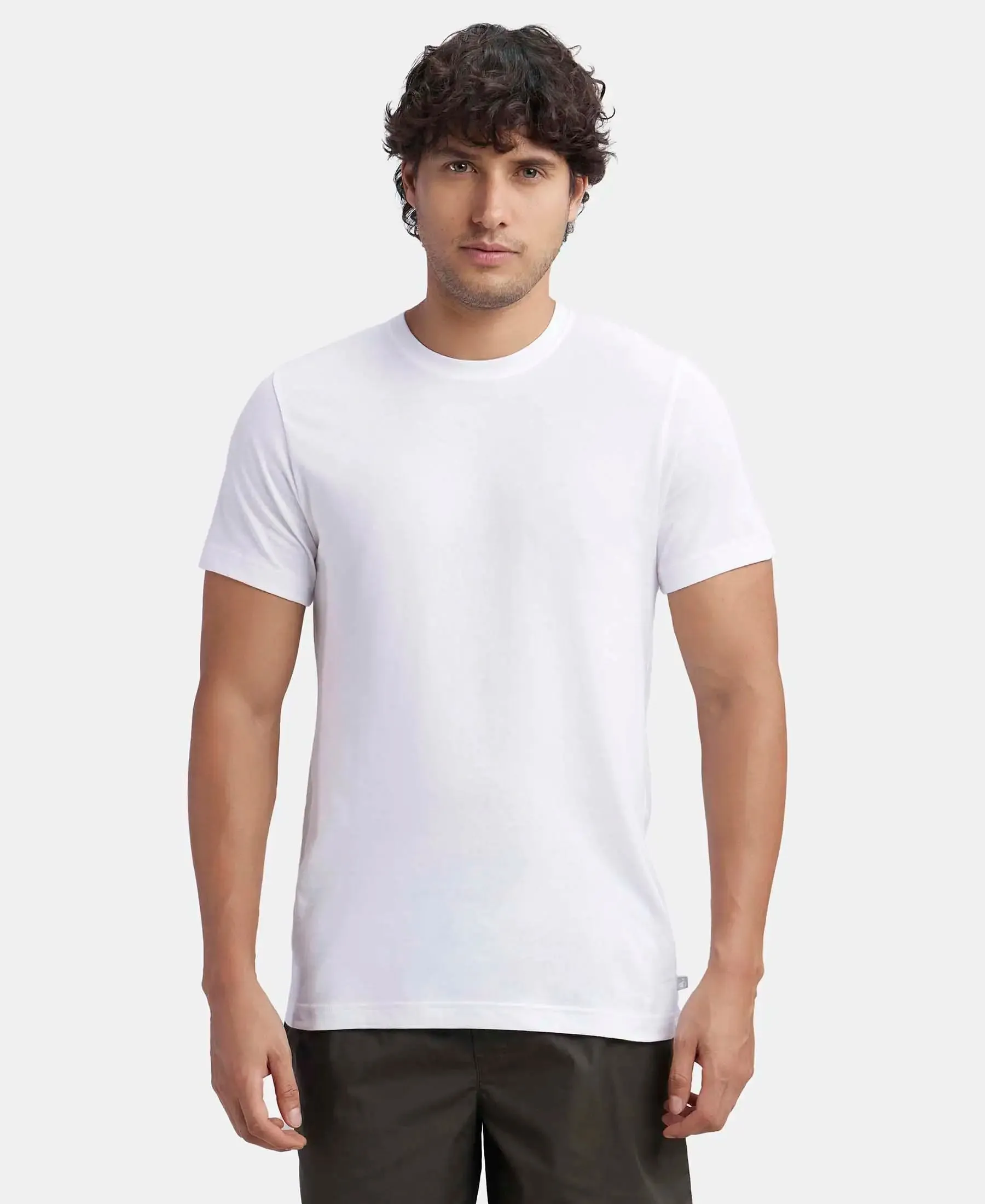 Super Combed Cotton Half Sleeved Inner T-Shirt - White