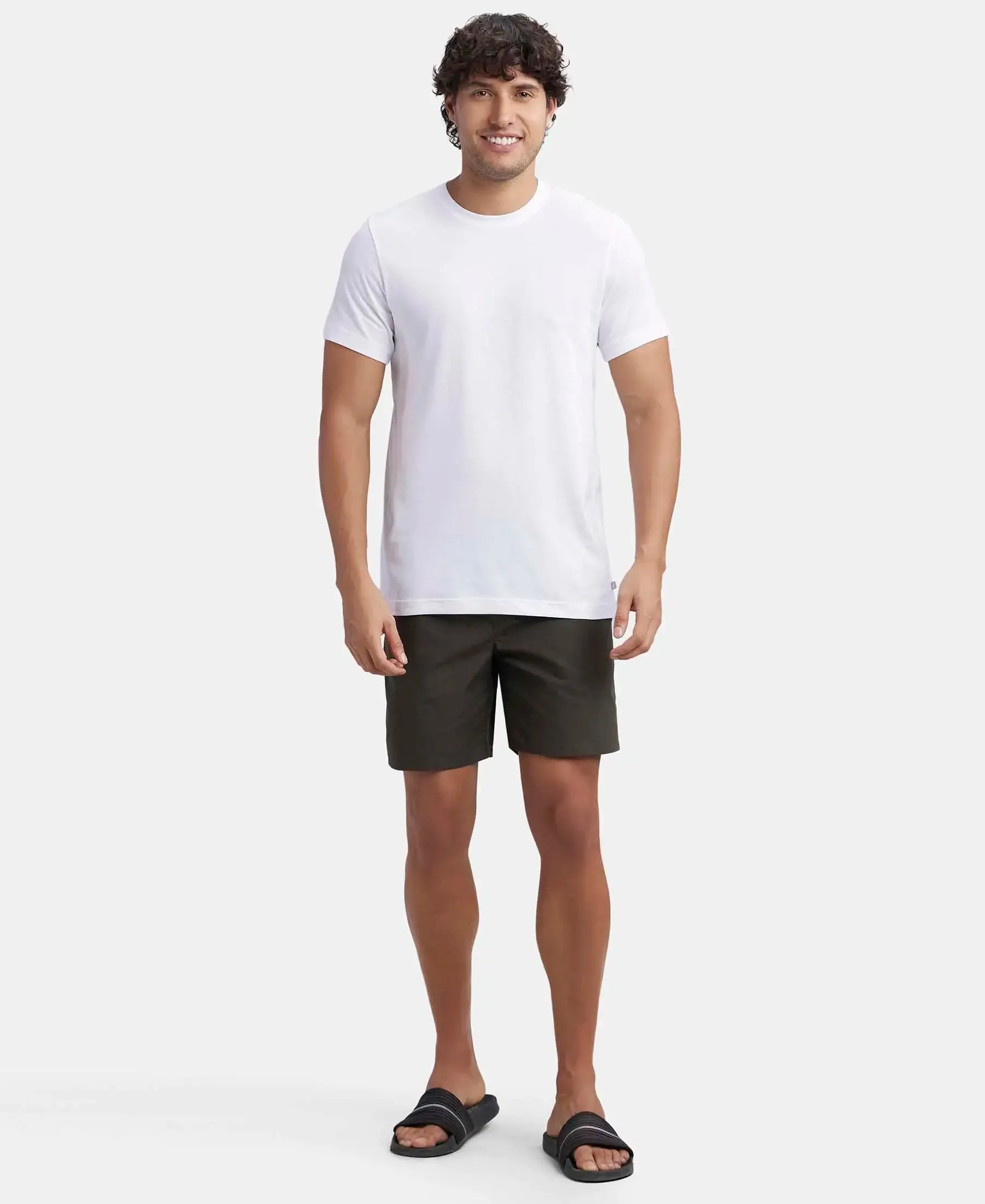 Super Combed Cotton Half Sleeved Inner T-Shirt - White