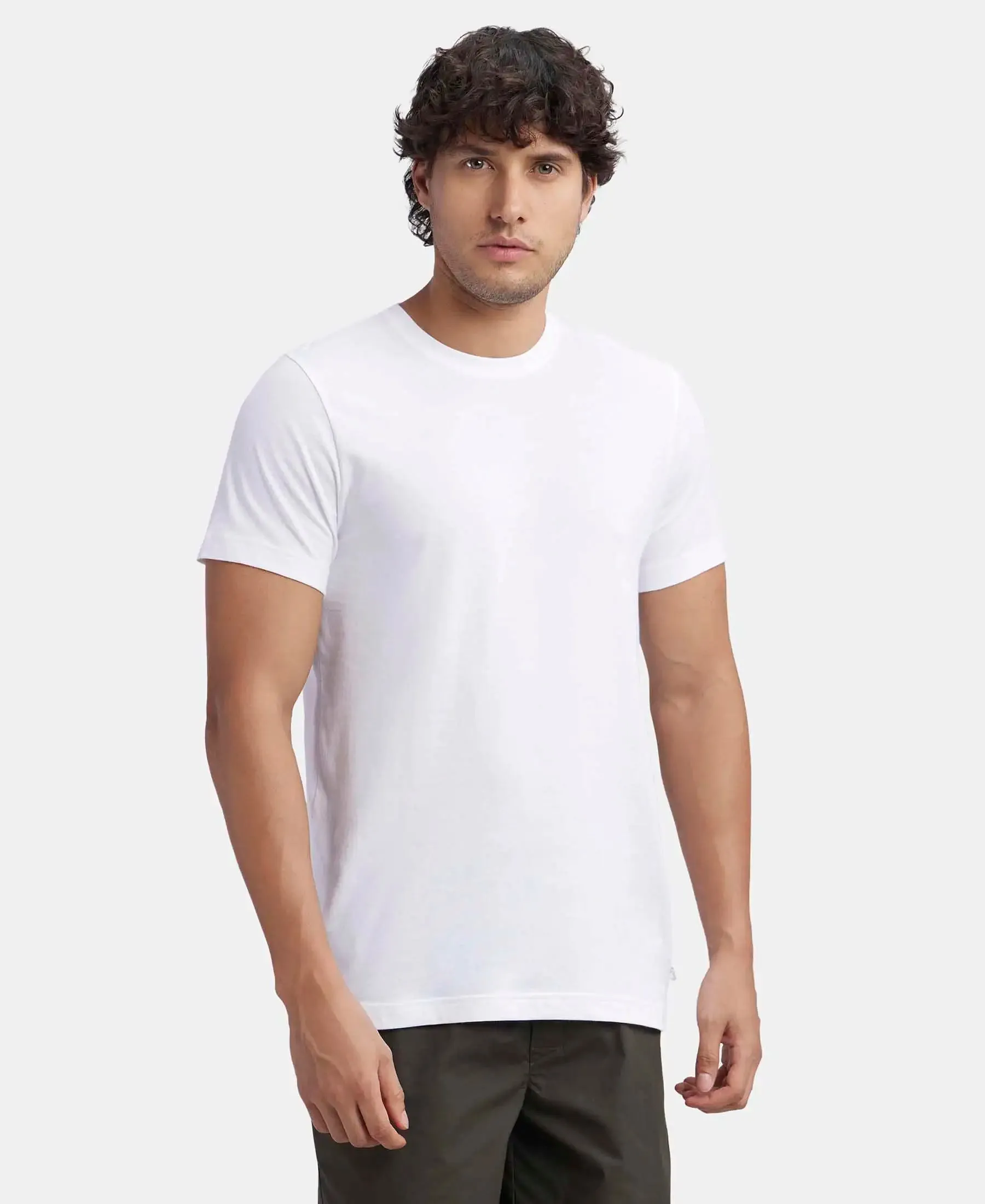 Super Combed Cotton Half Sleeved Inner T-Shirt - White