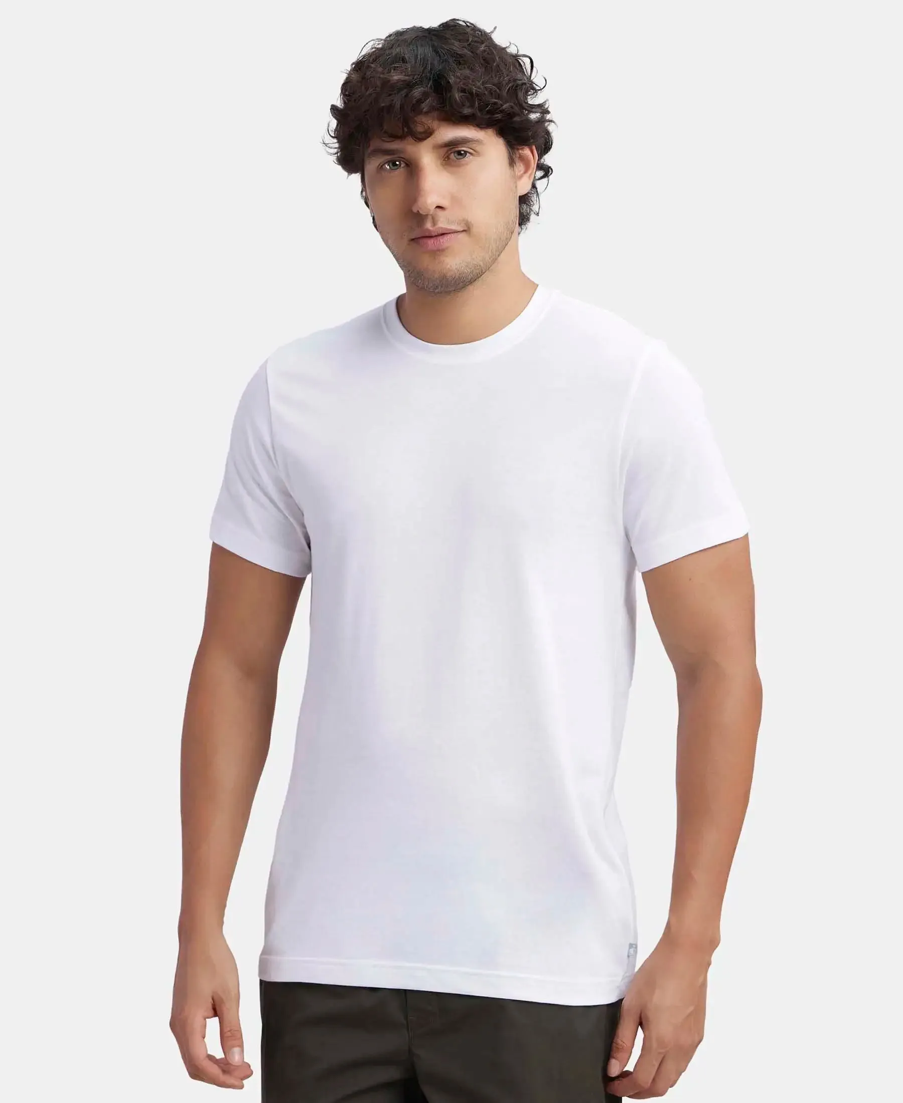 Super Combed Cotton Half Sleeved Inner T-Shirt - White