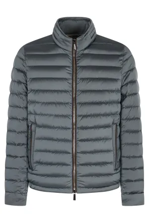 Techno fabric down jacket