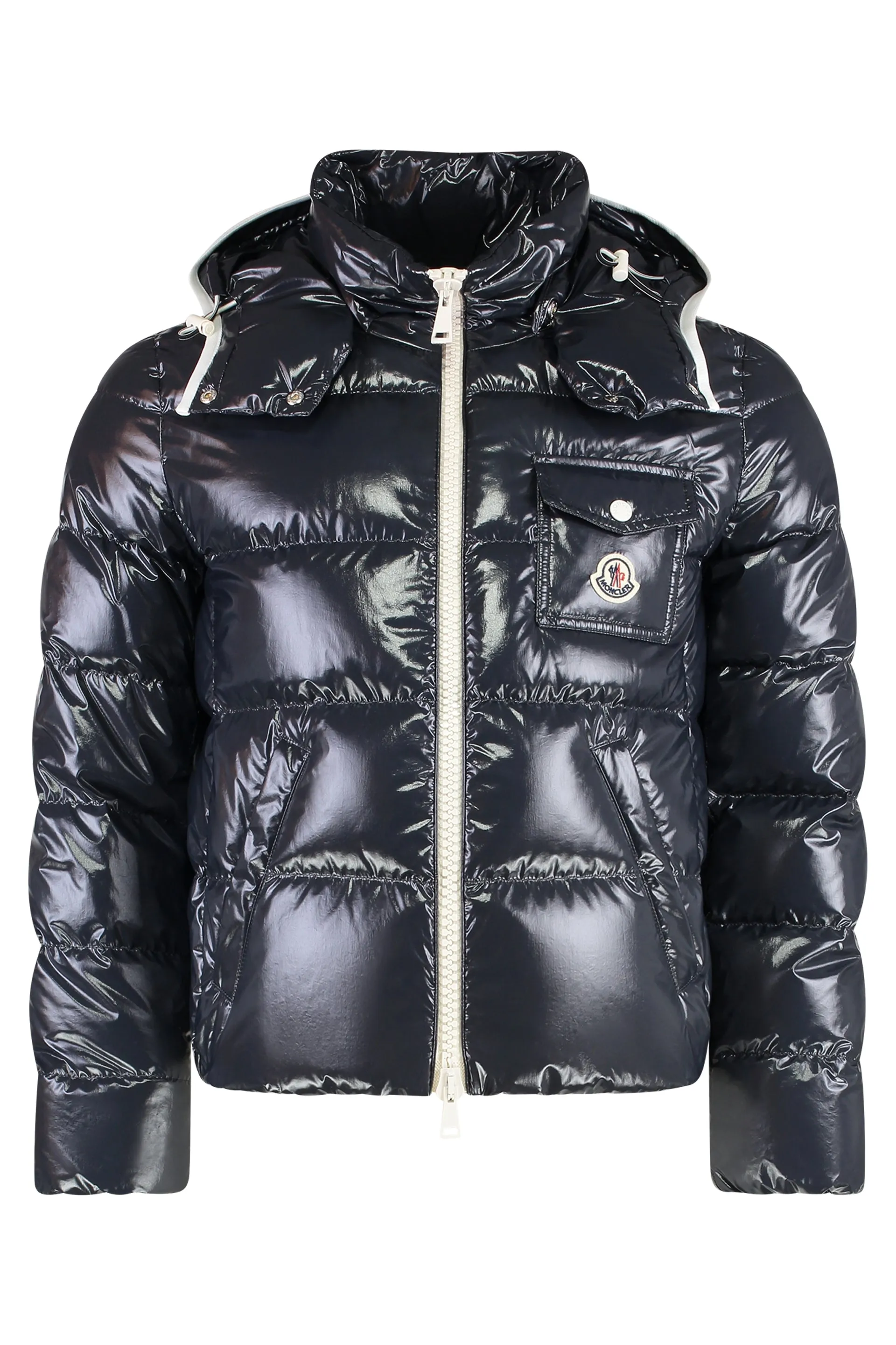 Techno-nylon down jacket
