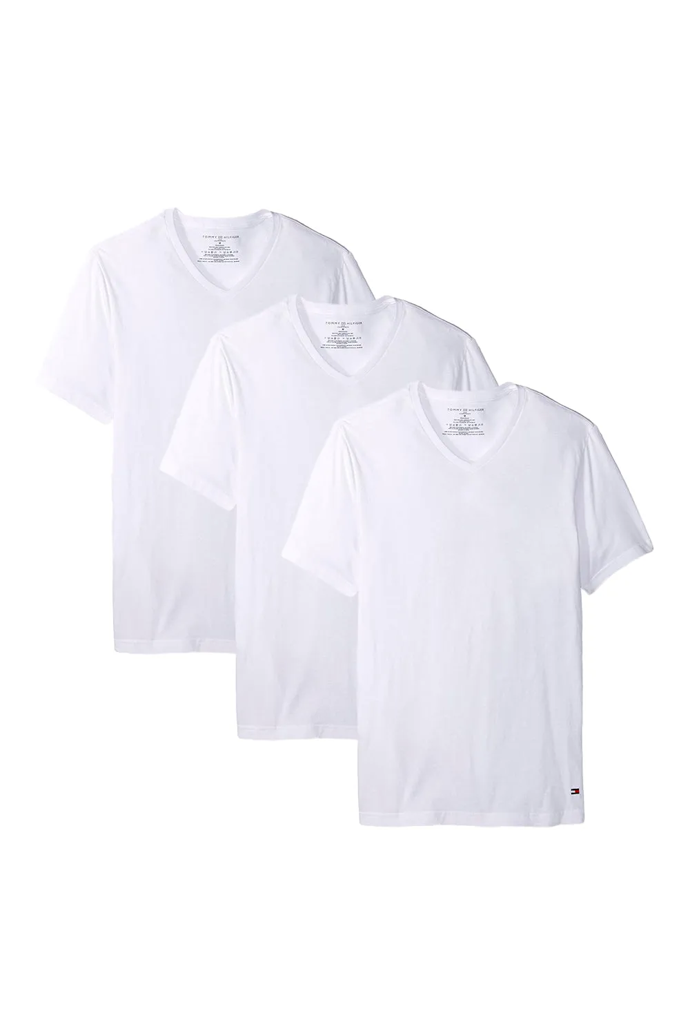 Tommy Hilfiger Men's 3 Pack Cotton Stretch Classic V-Neck T-Shirts
