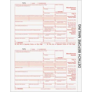 TOPS 5-Part Laser 1099-MISC Kit