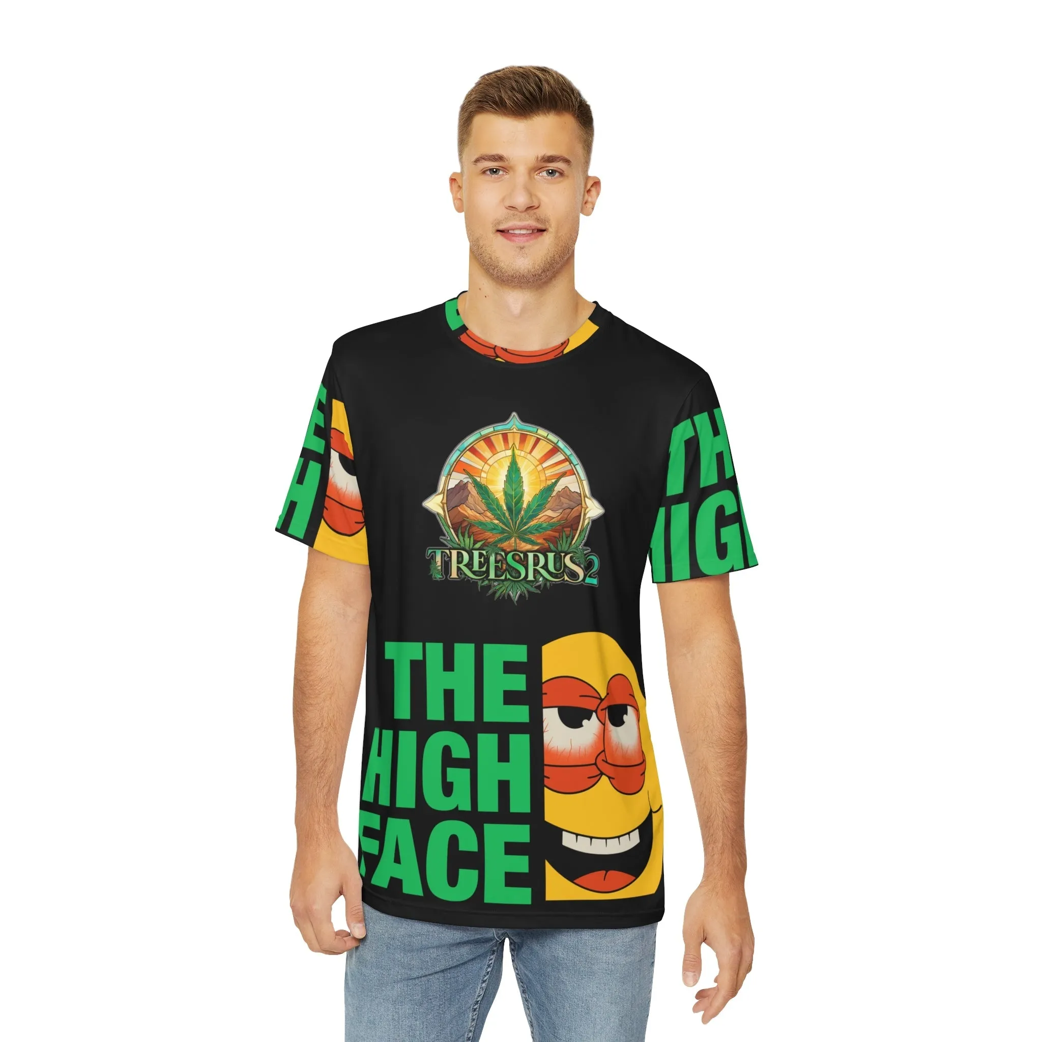 Treesrus2 The High Face Tee – Bold Graphics & Eco-Conscious Comfort