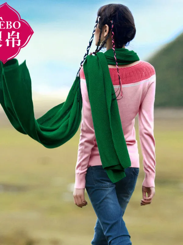 tribal embroidered sweater