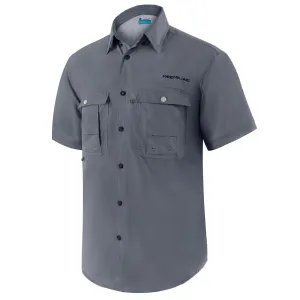 Trudave Men's UPF 50  UV Short Sleeve Hiking Fishing Shirt Quick Dry Cooling Short Sleeve Button Down Shirts Performance Fishing Gear Shirts