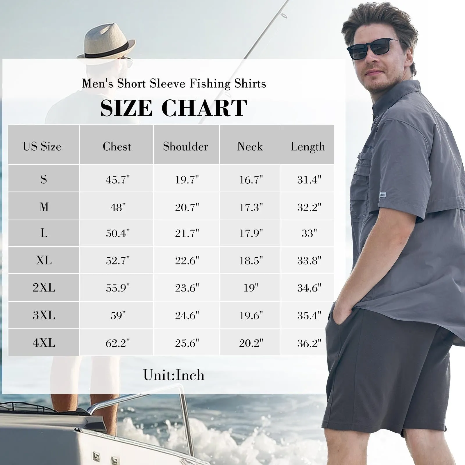 Trudave Men's UPF 50  UV Short Sleeve Hiking Fishing Shirt Quick Dry Cooling Short Sleeve Button Down Shirts Performance Fishing Gear Shirts