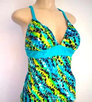 Tying Back Tankini Swimsuit Tops