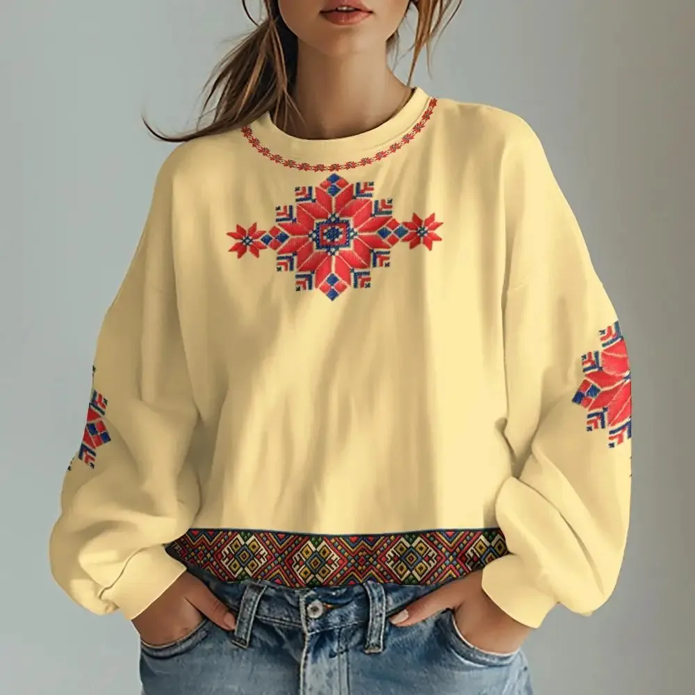 Ukranian & Slavic Traditional Embroidery Inspired Prints Tees