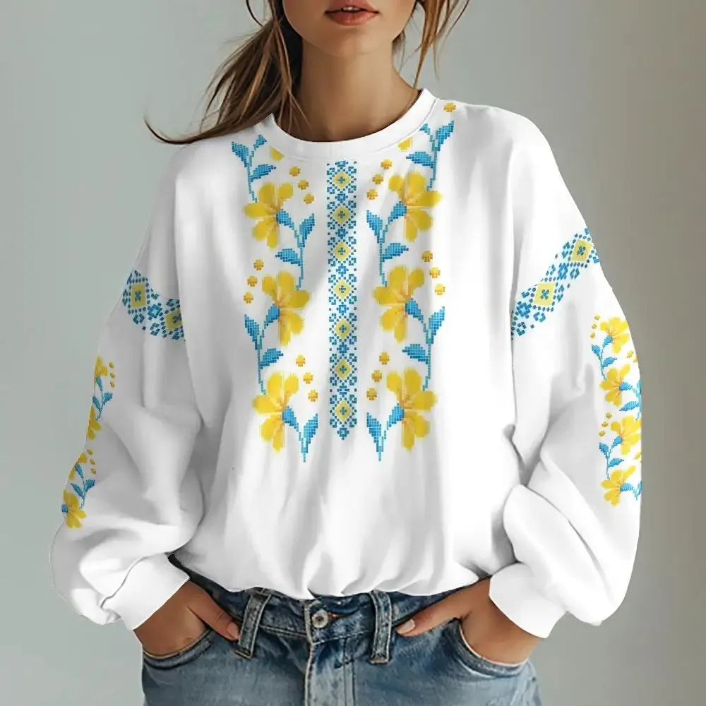 Ukranian & Slavic Traditional Embroidery Inspired Prints Tees