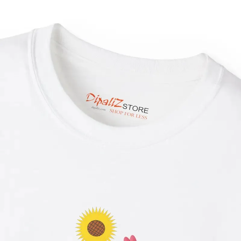 Ultra Cotton Tee Heart with Flowers Magic