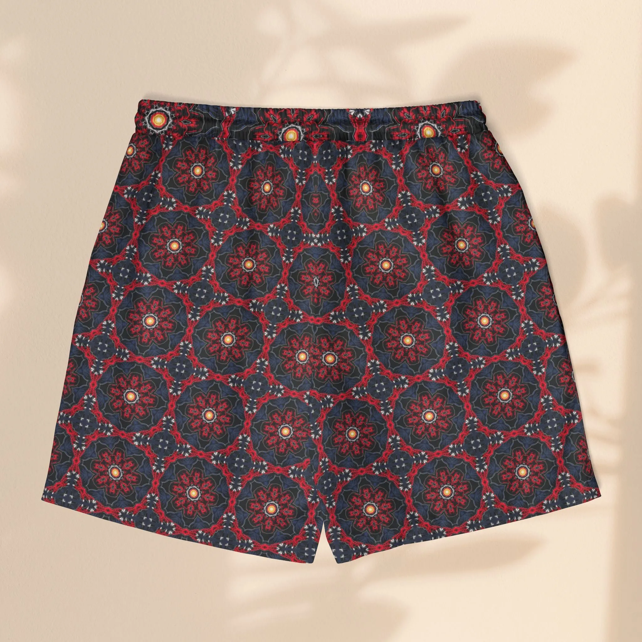 Unisex Swim Shorts for Beach Vibes - Dragon Rider Pattern