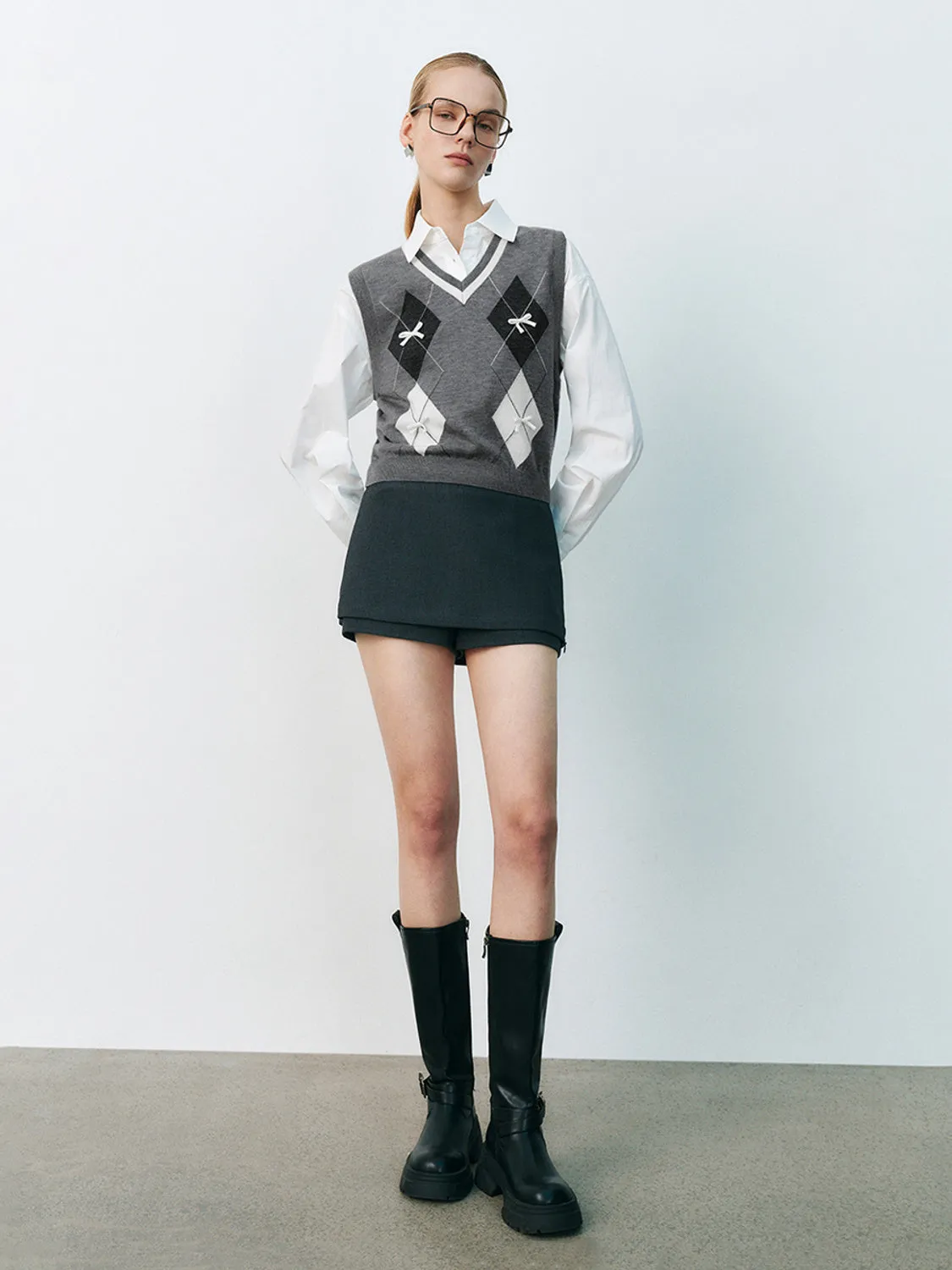 V-Neck Knitted Vests
