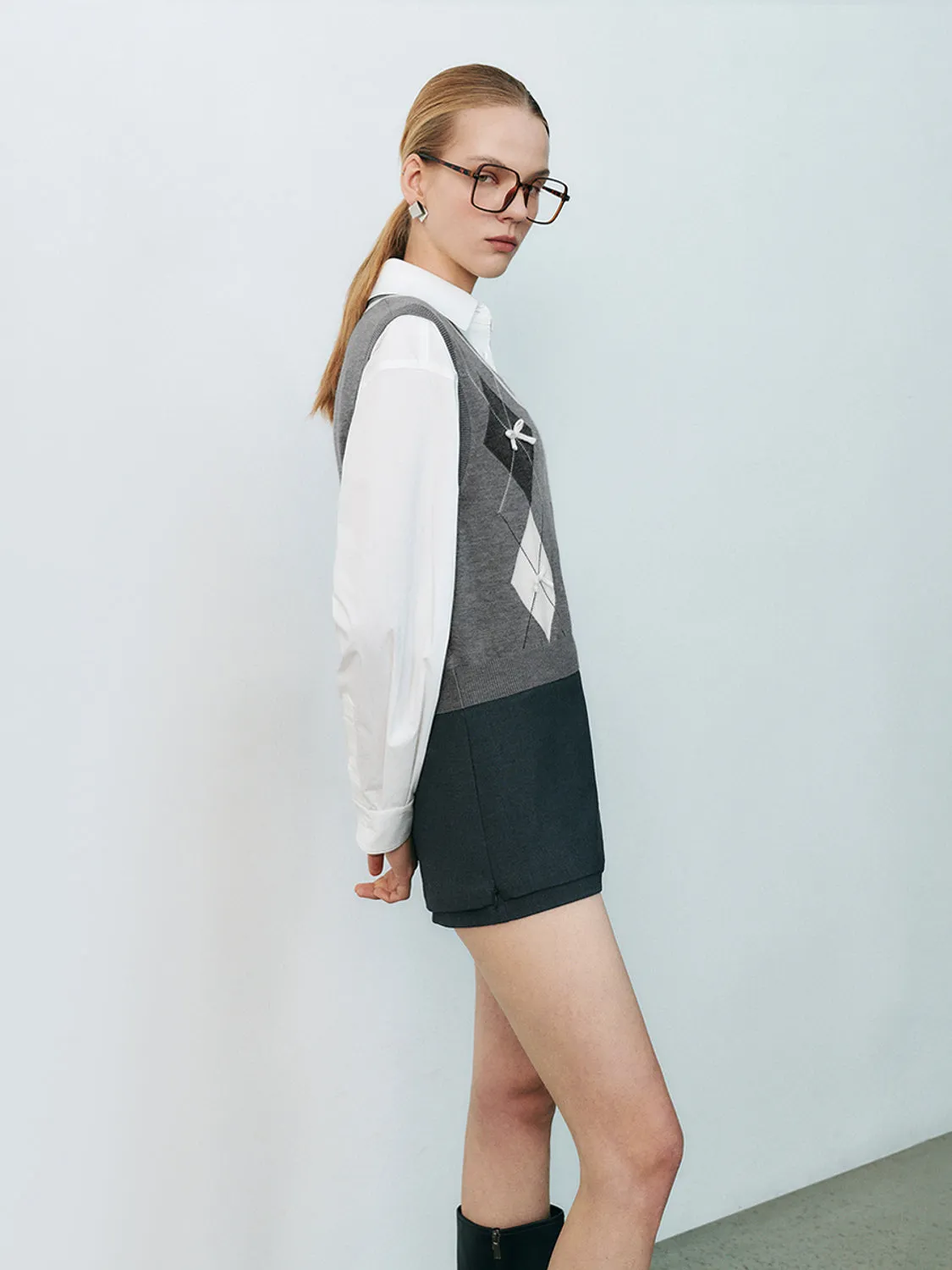 V-Neck Knitted Vests