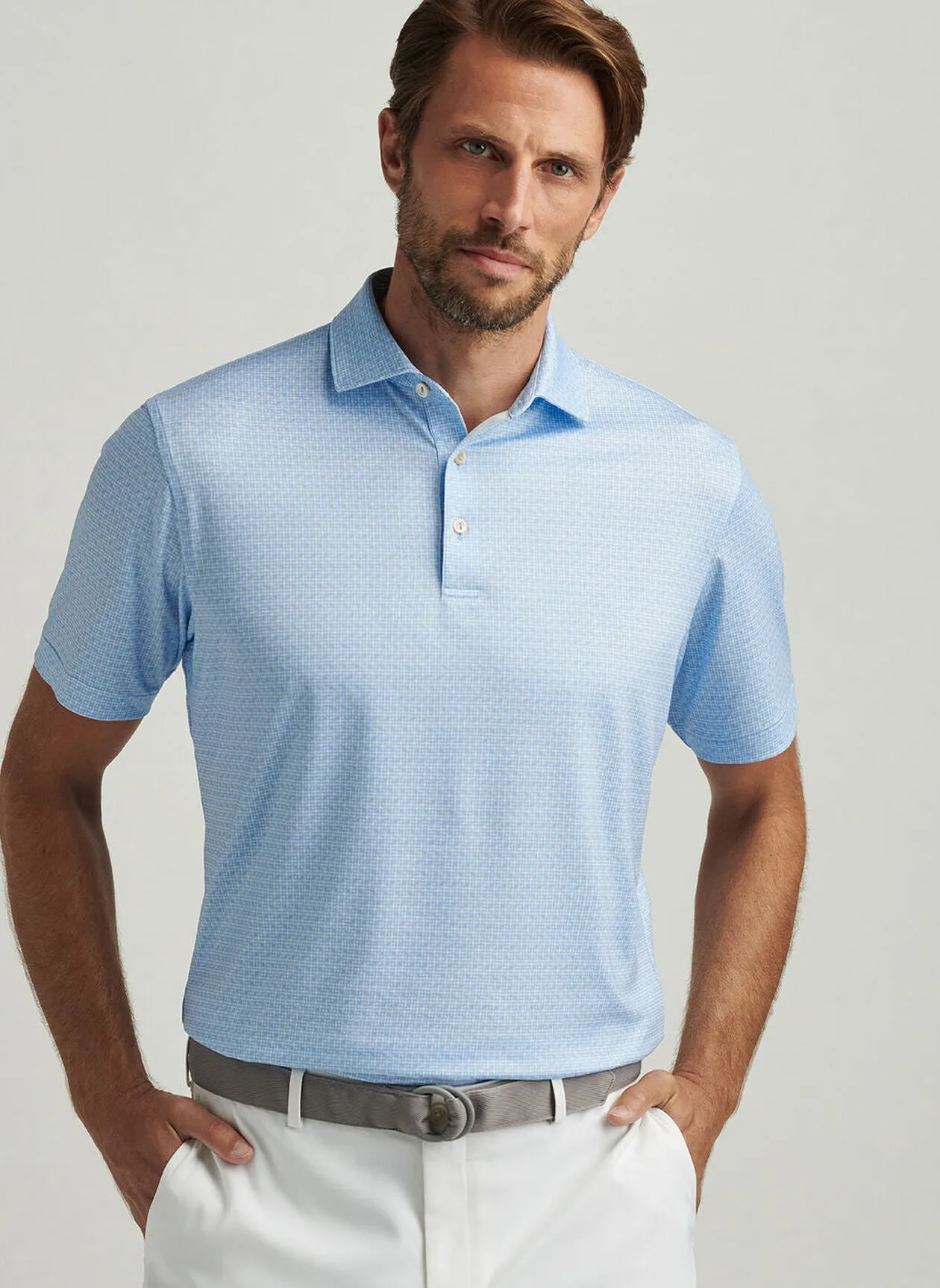 Vega Performance Jersey Polo (Cottage Blue)