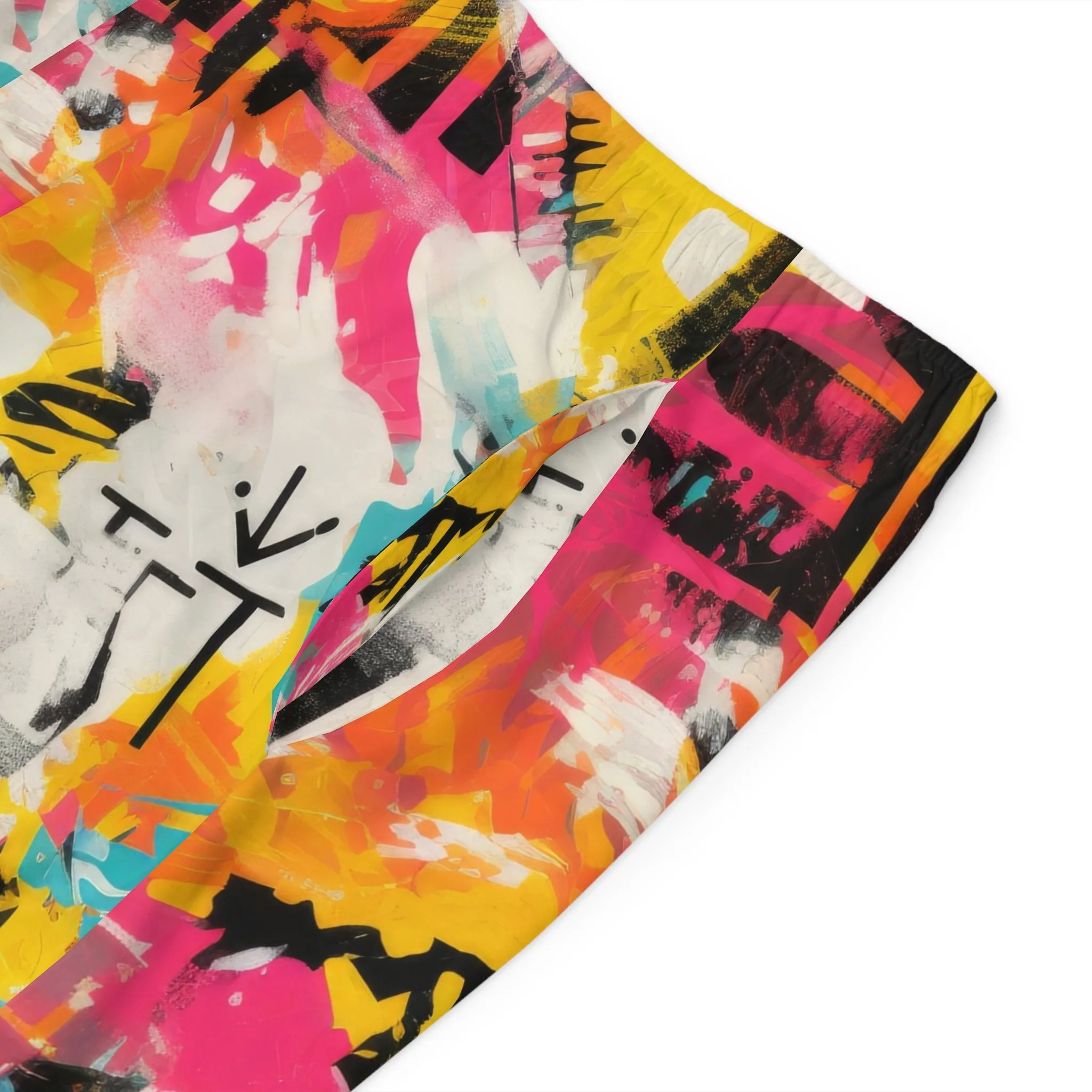 Vibrant Men's Board Shorts - Colorful Summer Swimwear for Beach Days