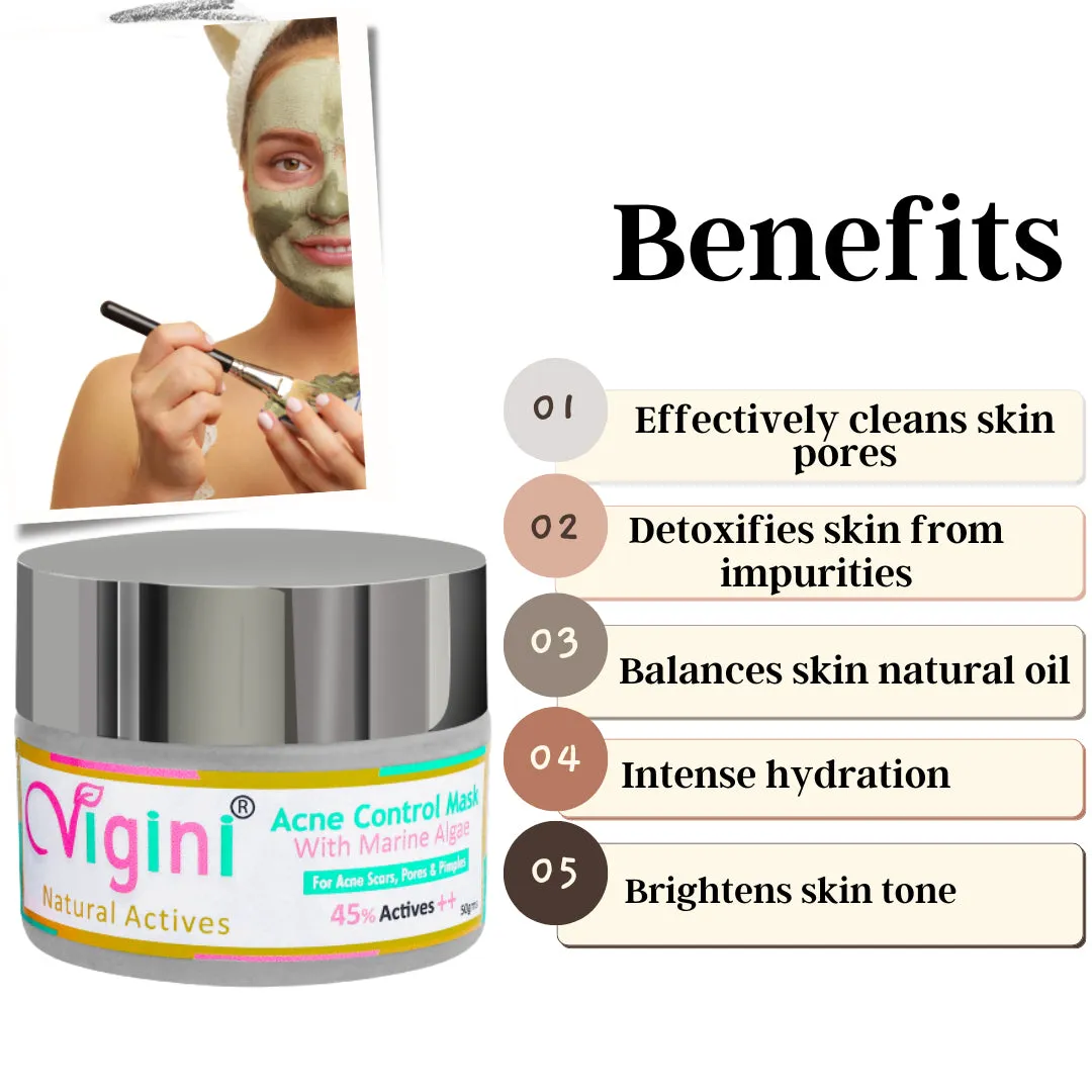 Vigini Acne Control Mask With Marine Algae