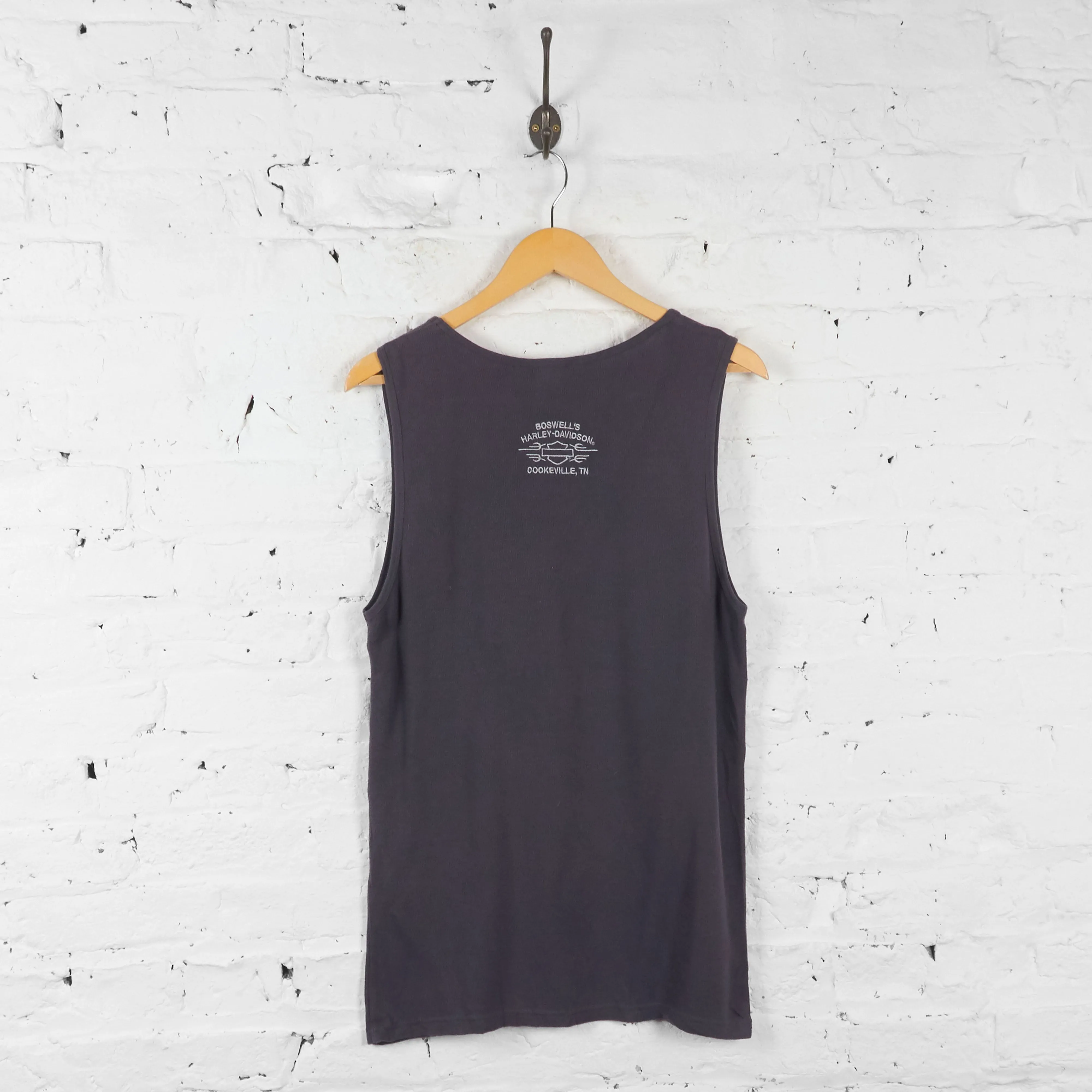 Vintage Harley Davidson Vest - Grey - L