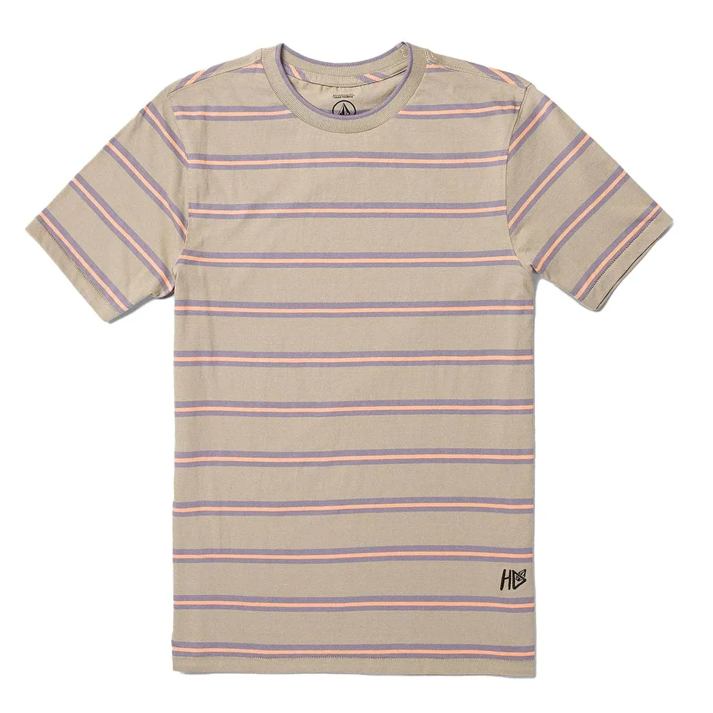 VOLCOM HOCKEY DAD CREW SS - LIGHT KHAKI