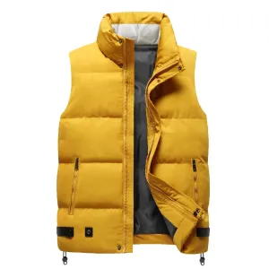 Warm Sleeveless Zipper Durtebeua Winter Vests Outdoor Puffey Jacket While supplies last End-of-season sale Mens For Outdoors