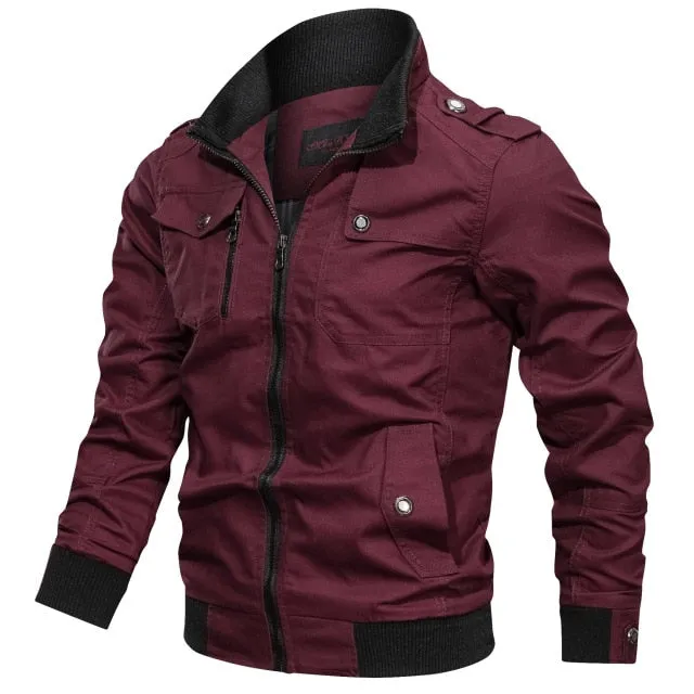Winter Warm Military Jacket Men
