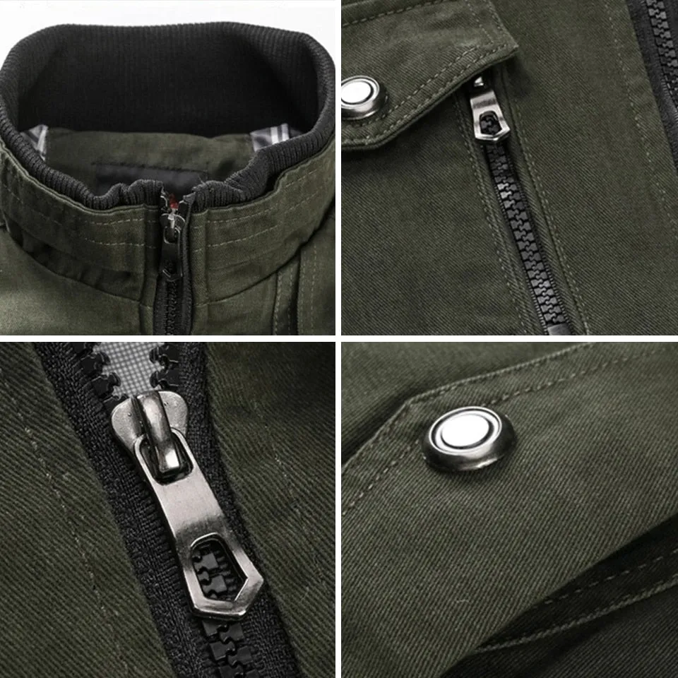 Winter Warm Military Jacket Men