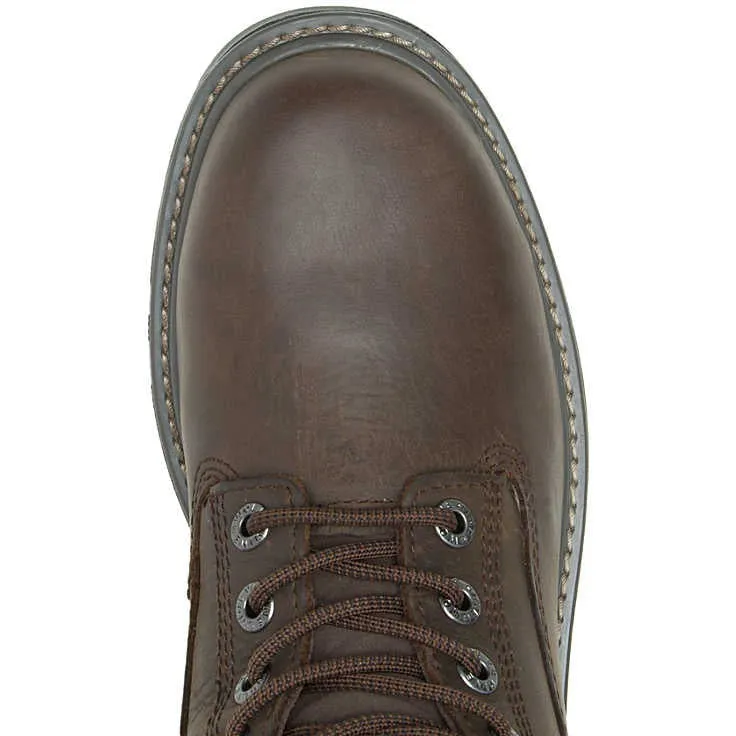 Wolverine Men's Floorhand 6" Soft Toe WP Work Boot- Brown- W10643