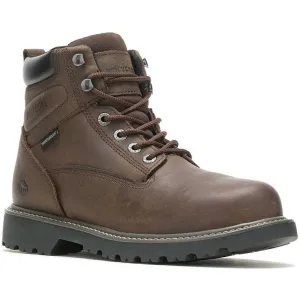 Wolverine Men's Floorhand 6" Soft Toe WP Work Boot- Brown- W10643
