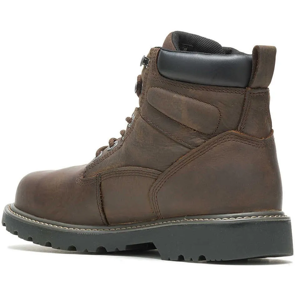 Wolverine Men's Floorhand 6" Soft Toe WP Work Boot- Brown- W10643
