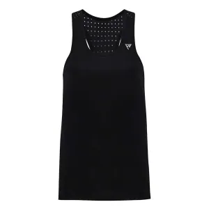 WOMENS LASER CUT TOP BLACK