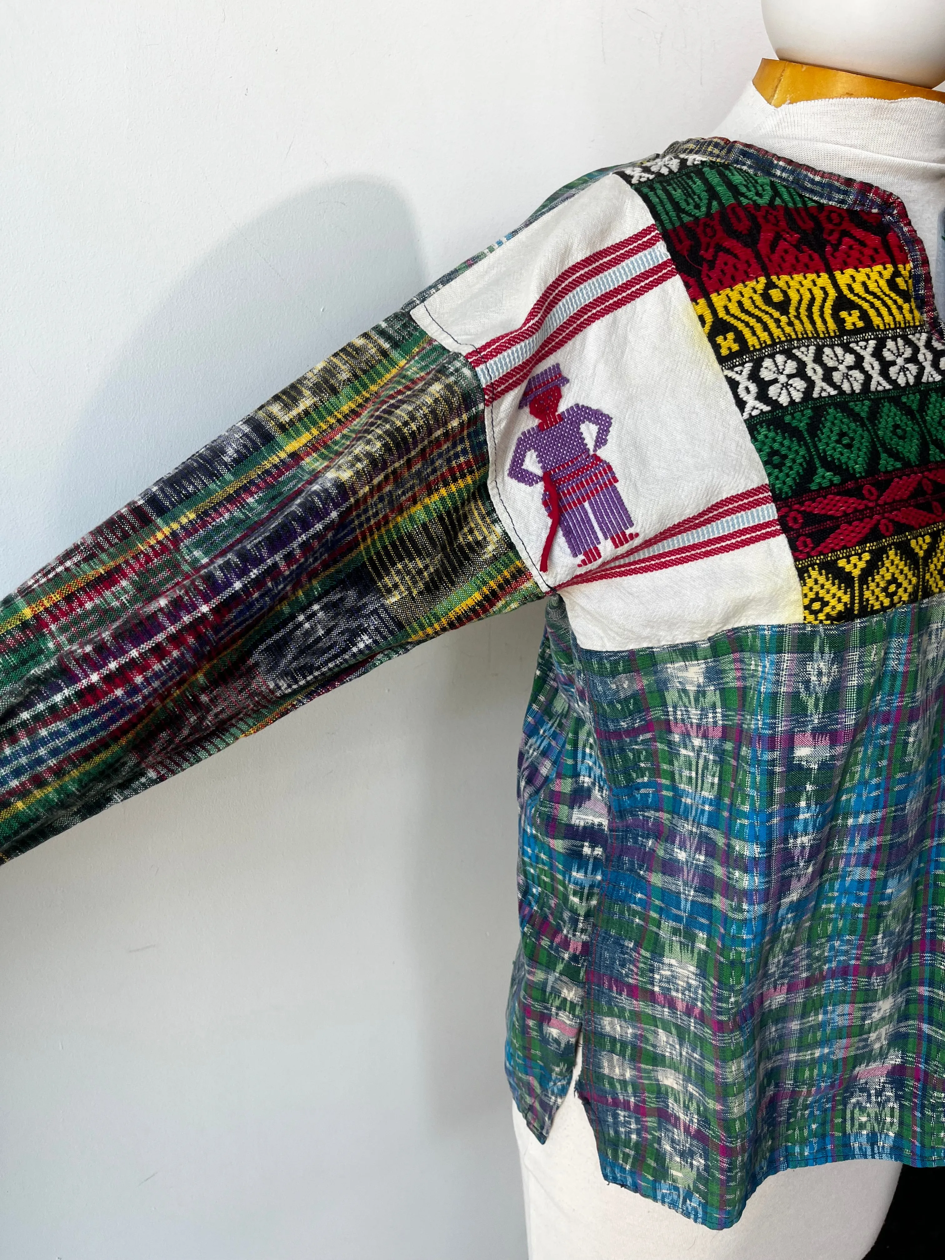 Woven and Embroidered Guatemalan Top