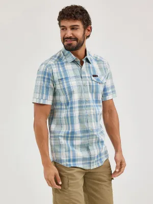 Wrangler ATG™ Men's Cedar Zip Pocket Plaid Shirt - Iceberg - 112361440