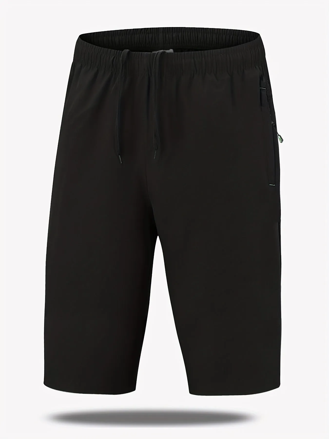 xieyinshe  Loose Fit Comfy Shorts, Men's Casual Zipper Pockets Slightly Stretch Shorts For Summer Fitness